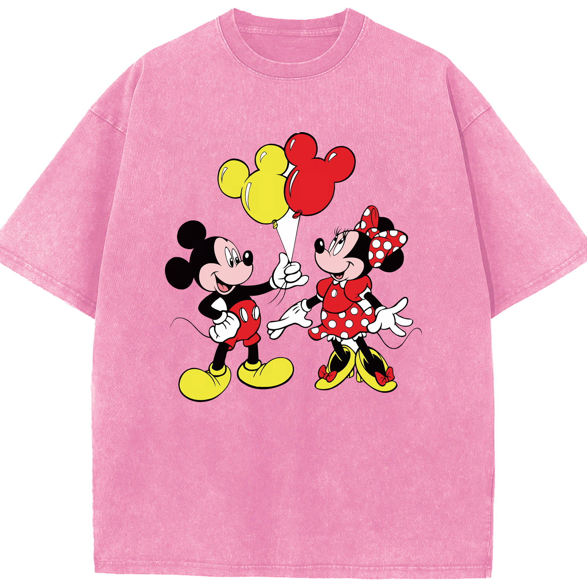（画像用） ミッキーマウス Mickey Mouse 綿100% ヴィンテージ風 半袖Tシャツ（フロントプリント）